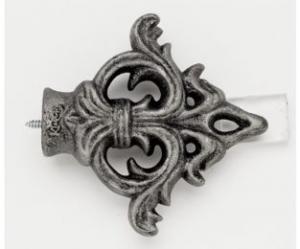 Acanthus Arrow Arrow Finial With Plug - Antique Pewter - 011